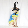 Hand Knit Cat Wizard Hat, Pet Witch Costume, 9 Colors, Photo Prop
